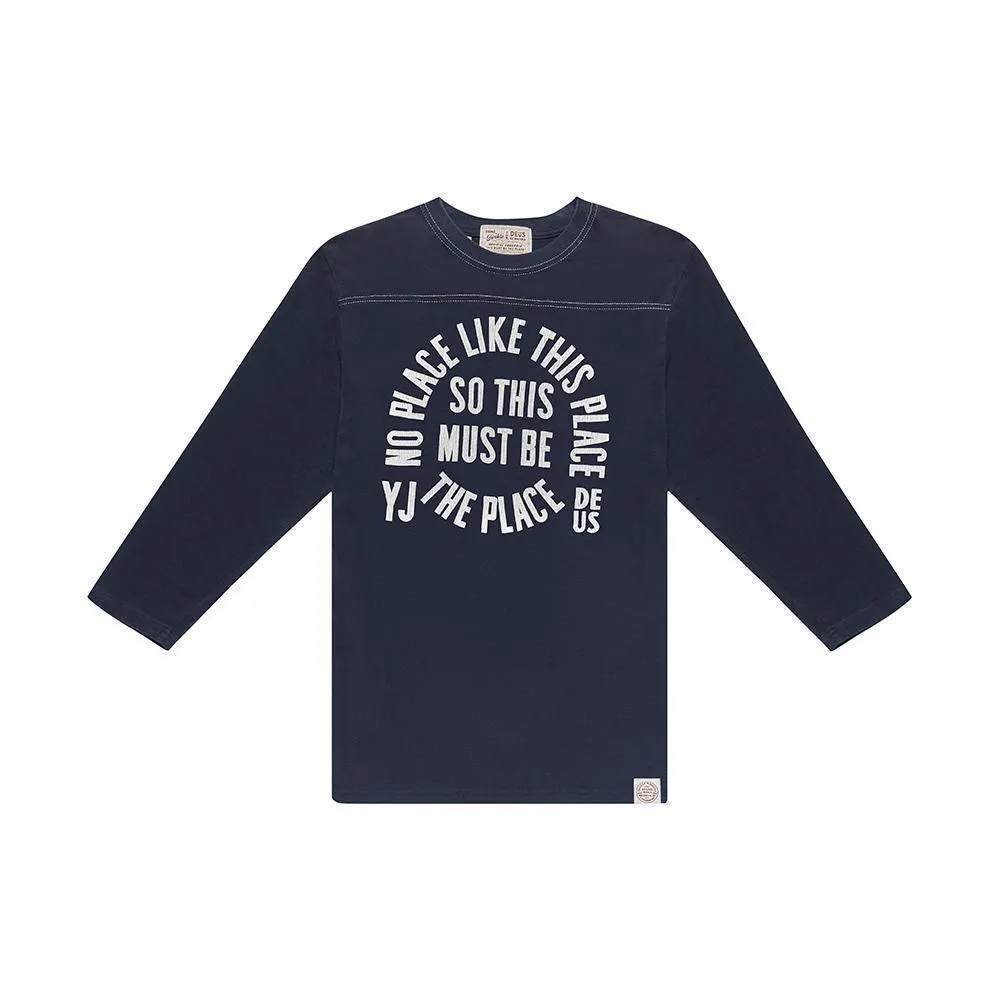 Deus Ex Machina  |Crew Neck Unisex Long Sleeves Cotton Long Sleeve T-shirt