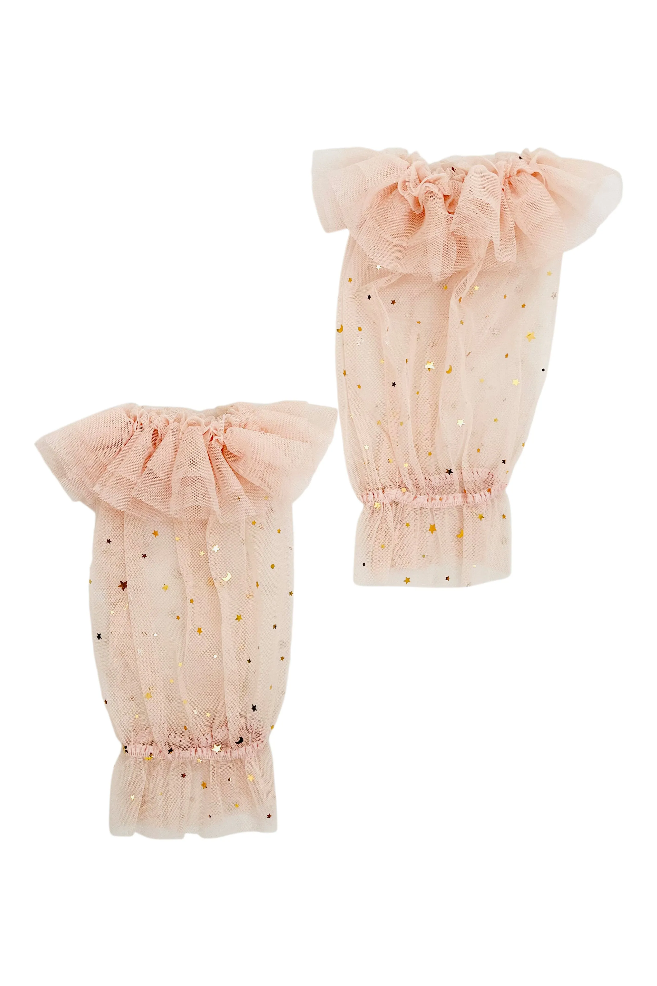 DOLLY STARS & MOON    'RUFFLE YOUR LIMBS' GLOVES/ LEGGINGS ballet pink