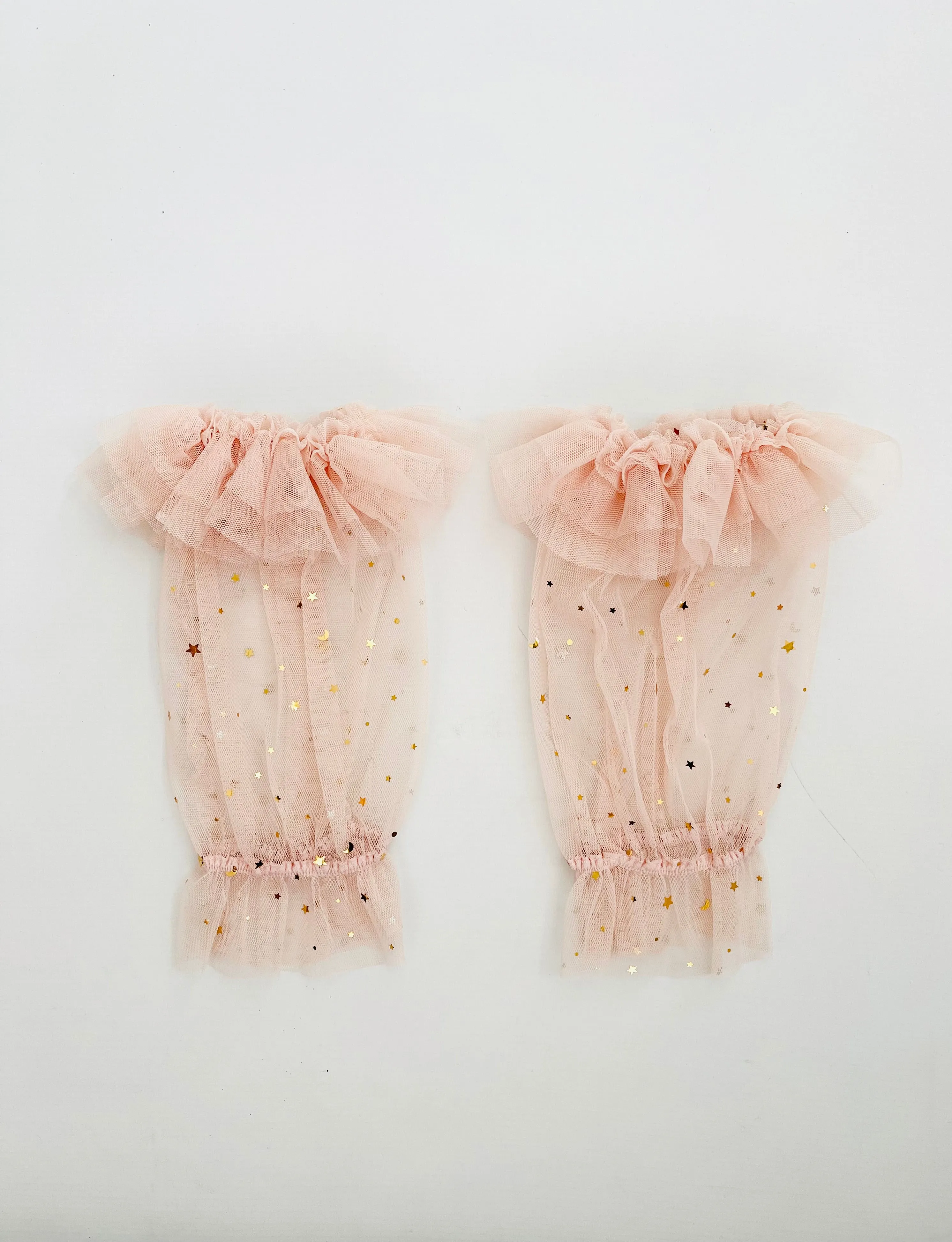 DOLLY STARS & MOON    'RUFFLE YOUR LIMBS' GLOVES/ LEGGINGS ballet pink