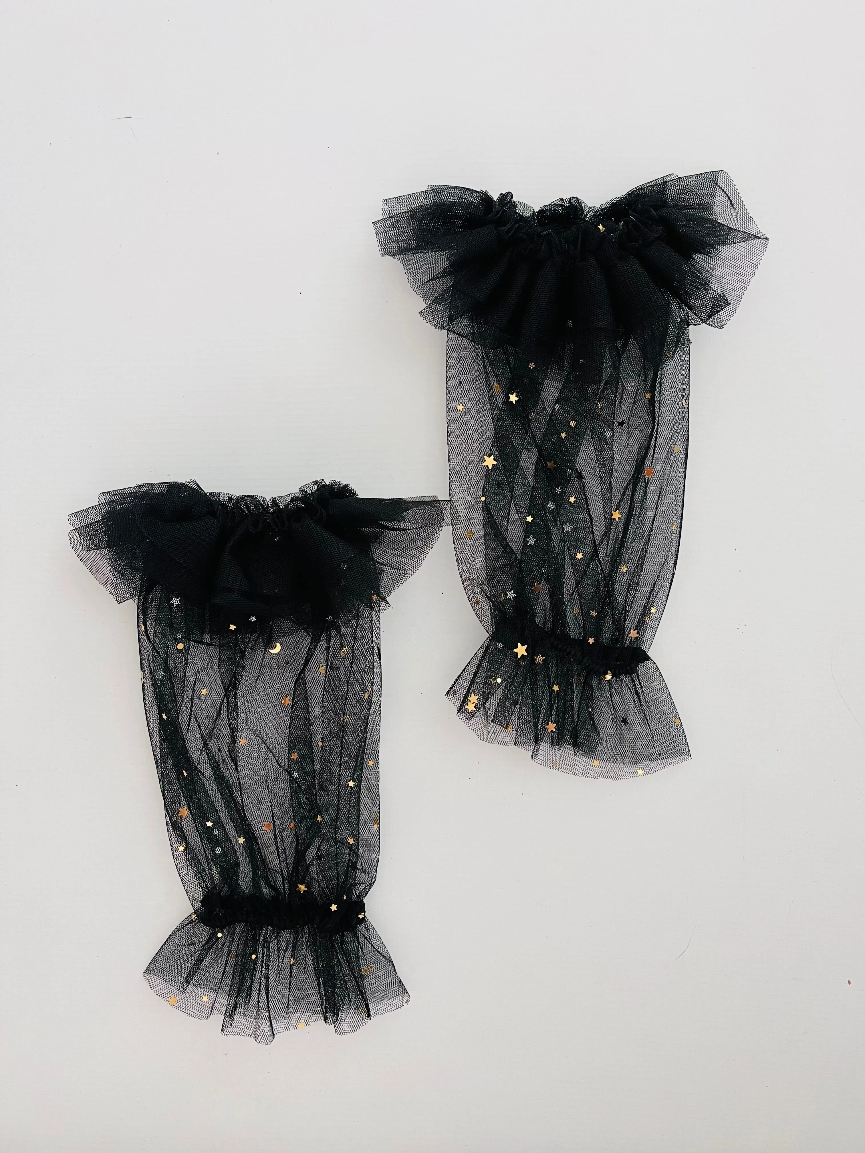 DOLLY STARS & MOON   'RUFFLE YOUR LIMBS' GLOVES/ LEGGINGS black