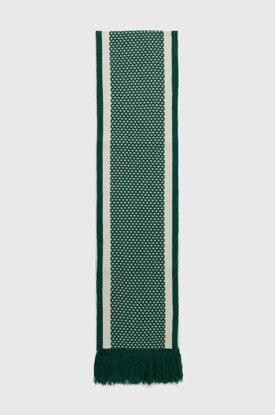 Drôle de Monsieur wool scarf L'Écharpe Jacquard green color C-SF109-WO018-GN