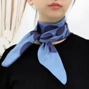 Fashion Printed Square Head Bandana Small Neck Silk Scarf for Women