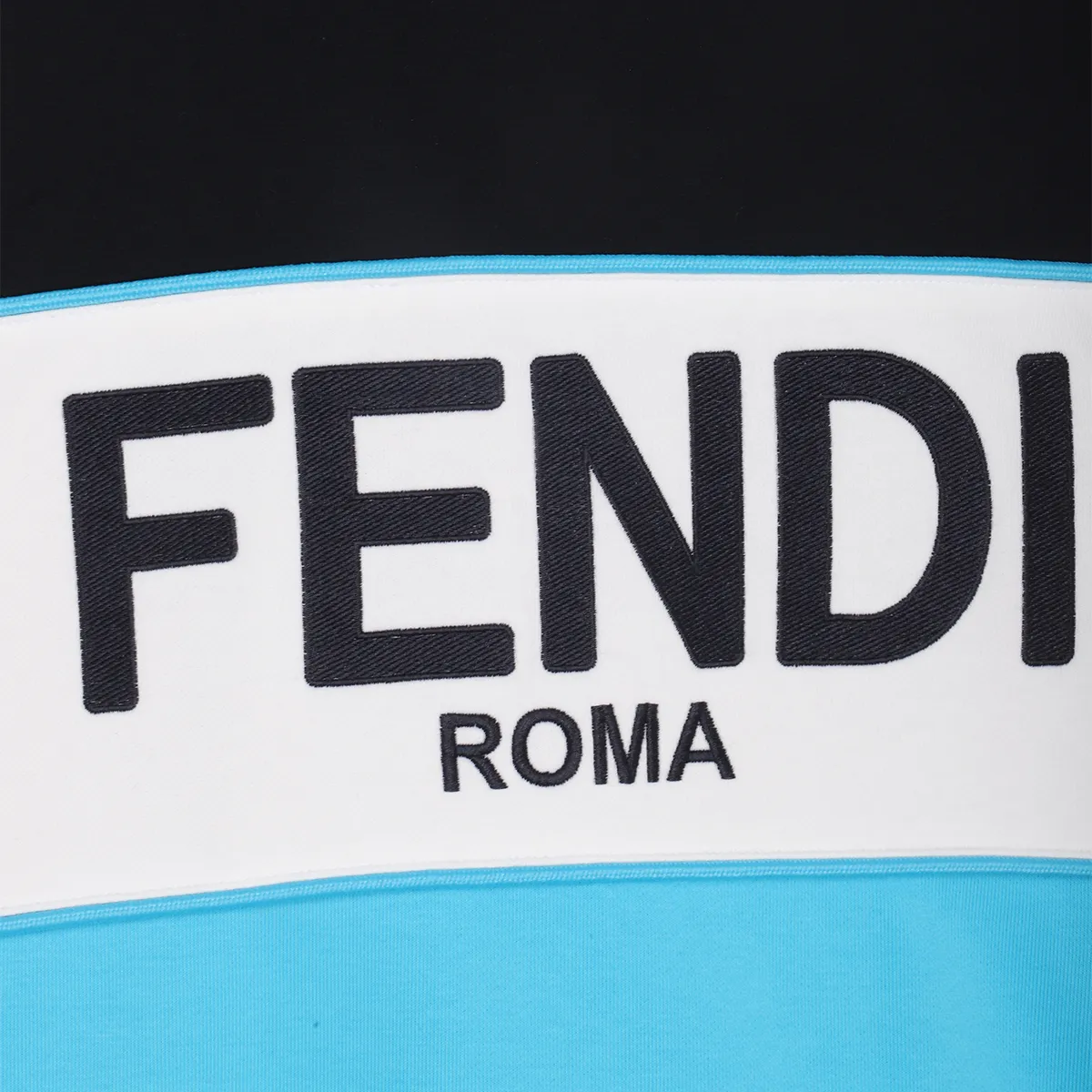 FENDI  |Pullovers Monogram Street Style Bi-color Long Sleeves Cotton