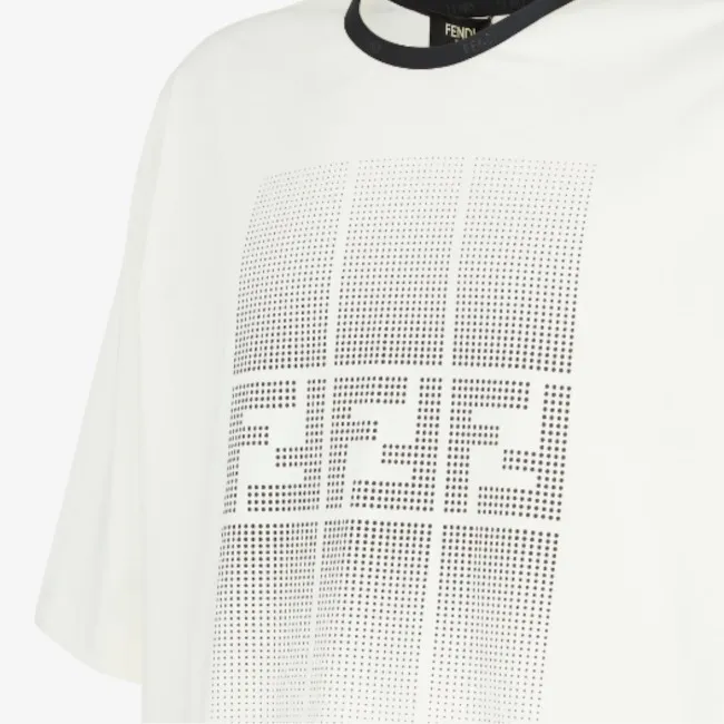 FENDI  |Pullovers Street Style Plain Cotton Short Sleeves Logo