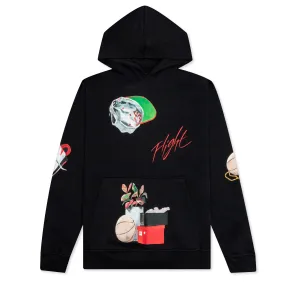 Flight Artist Series by Jacob Rochester Hoodie - Black/Sail/University Red/