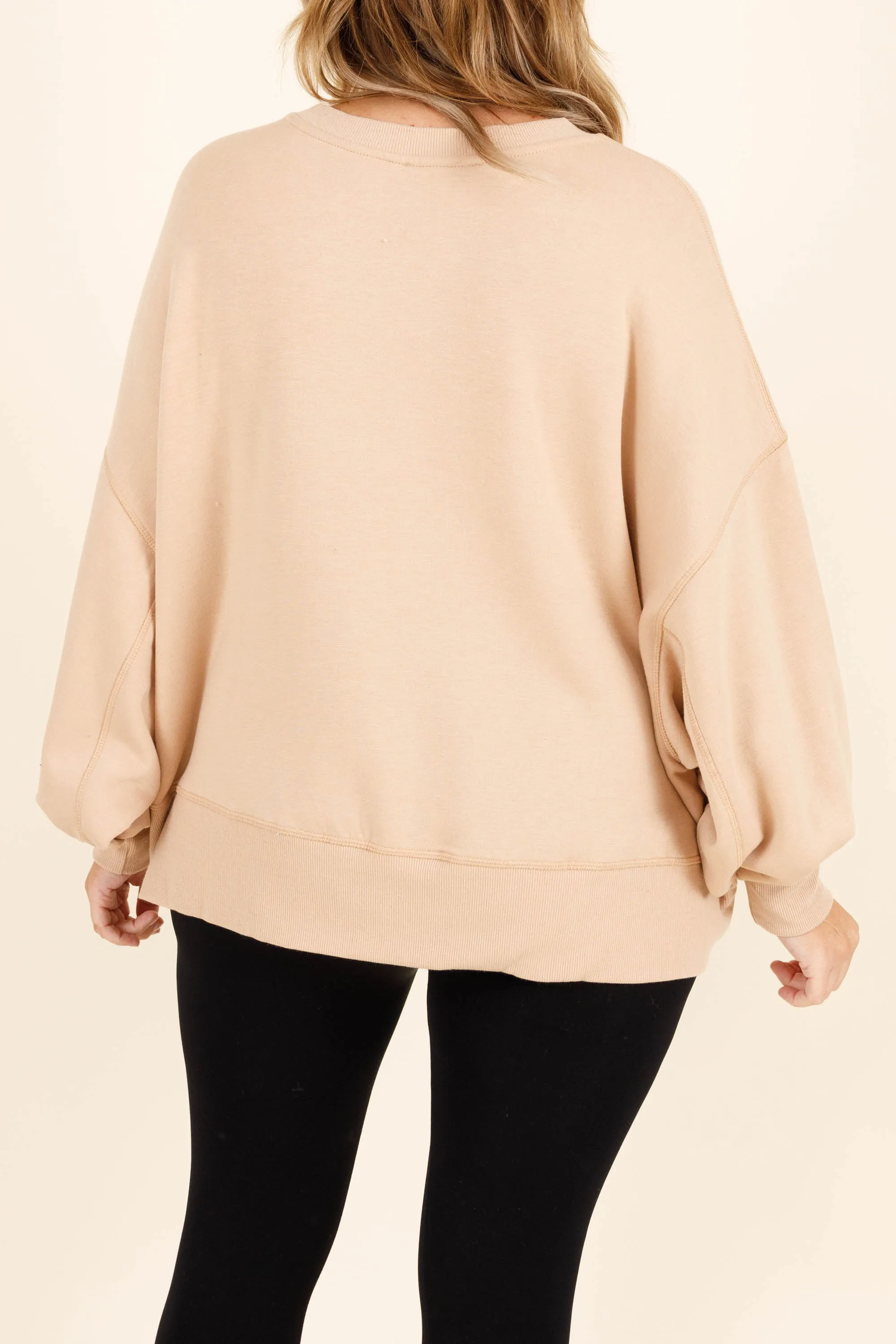 Freedom To Feel Pullover, Camel