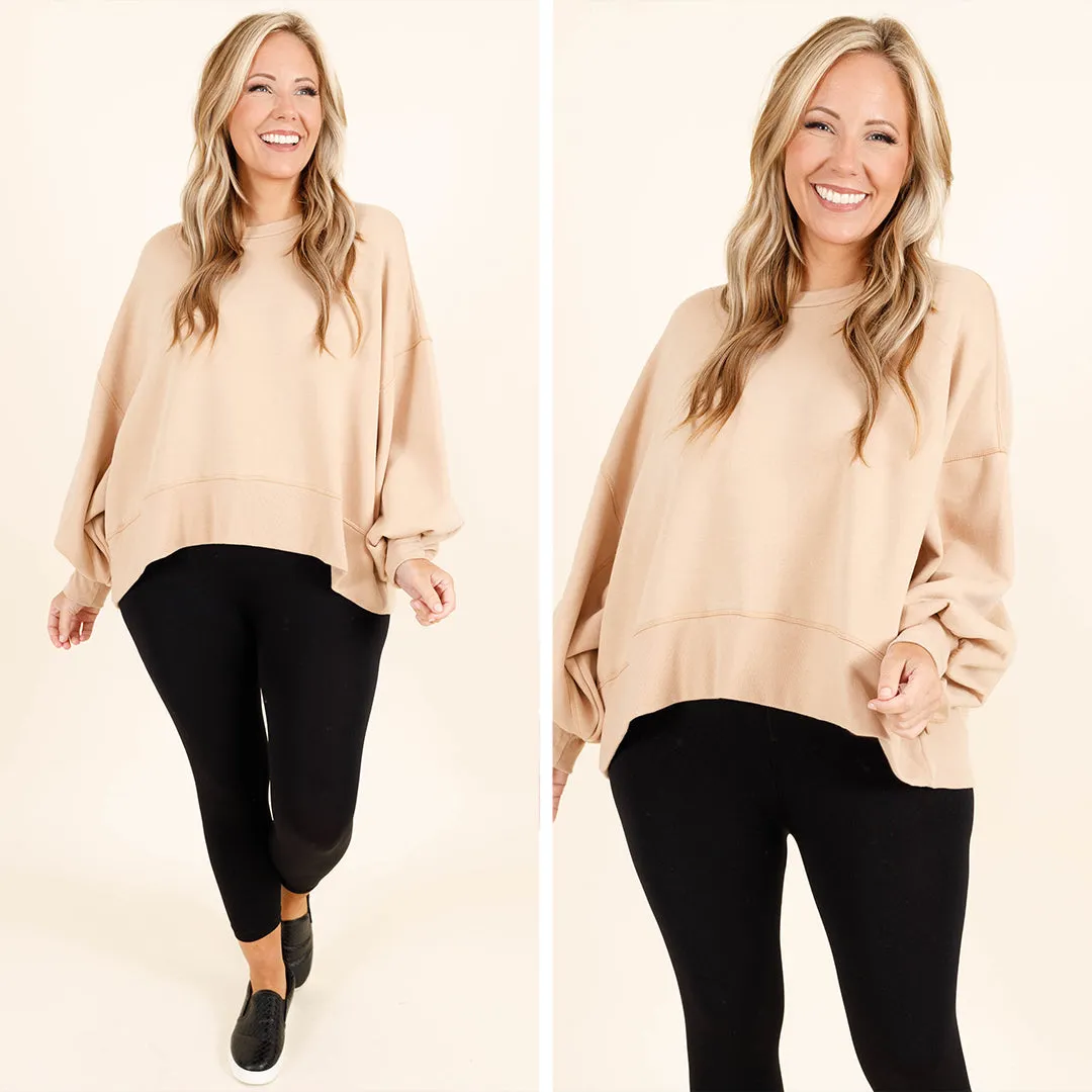 Freedom To Feel Pullover, Camel