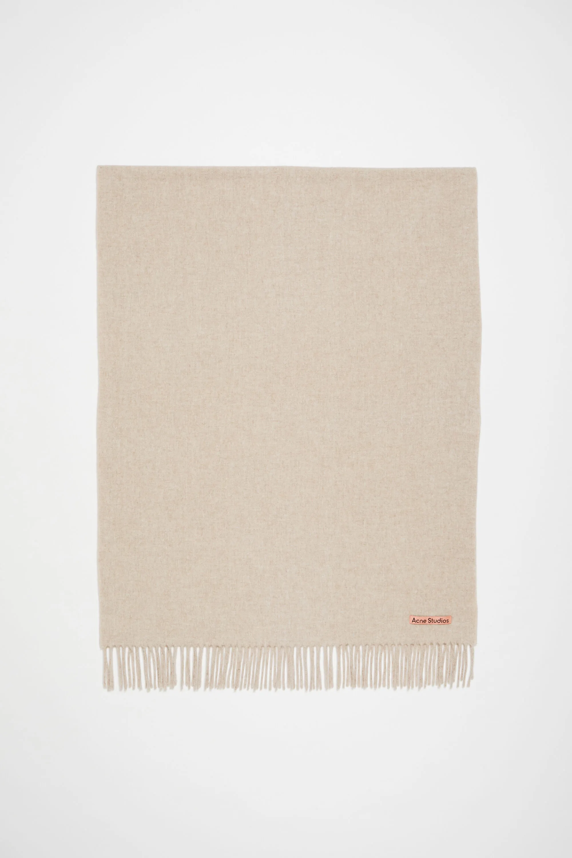 Fringe wool scarf - oversized