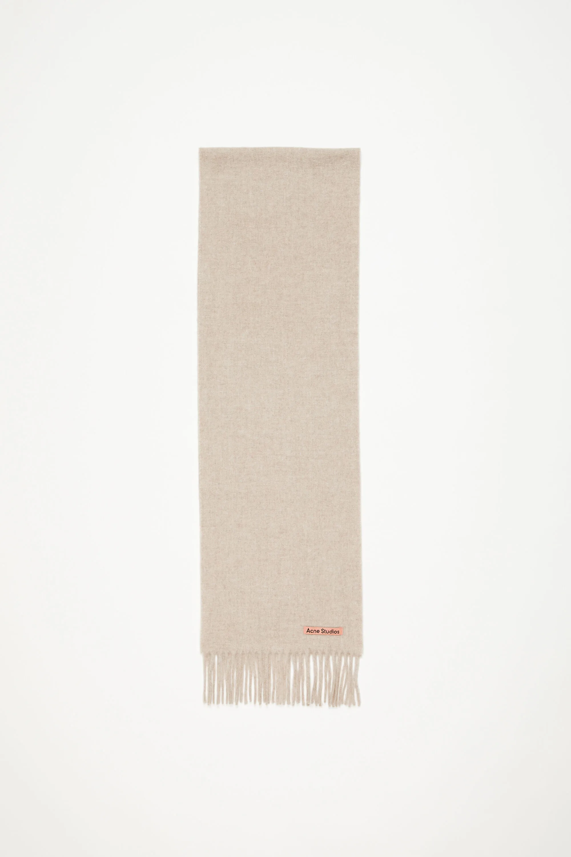 Fringe wool scarf - skinny