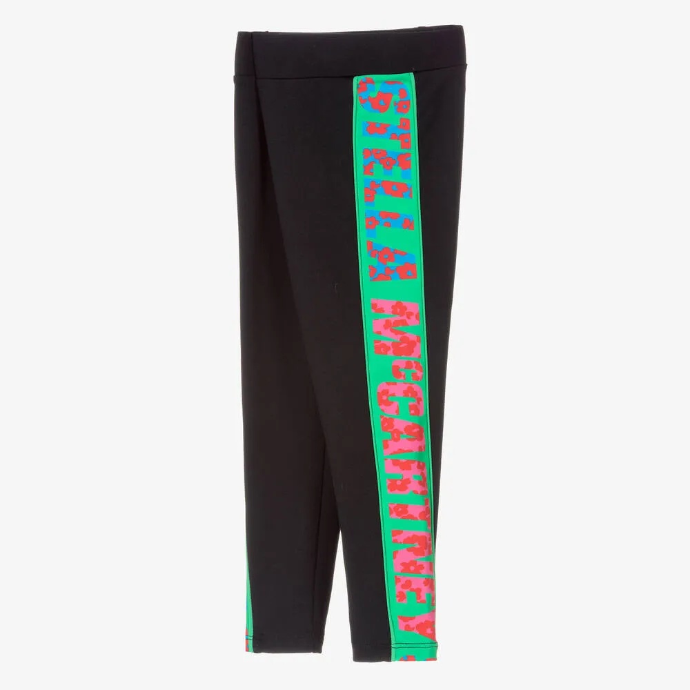 Girls Black Active Leggings