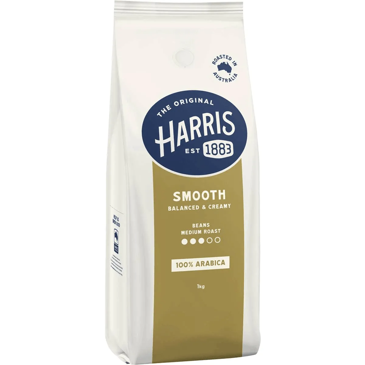 Harris Coffee Beans Smooth Medium Roast 100% Arabica 1kg 3 Pack Bulk