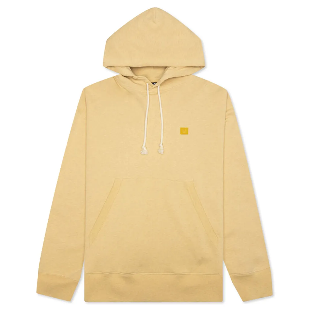 Hooded Sweatshirt - Pale Yellow/Melange