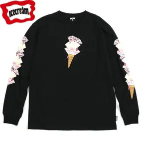 Icecream  |Unisex Street Style Long Sleeves Cotton Oversized