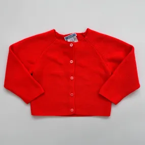 Jacadi Red Cotton Mix Cardigan: 18 Months