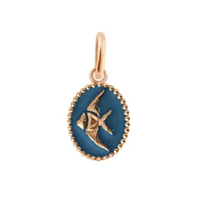 Jeans Angelfish Pendant, Rose Gold