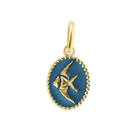 Jeans Angelfish Pendant, Yellow Gold