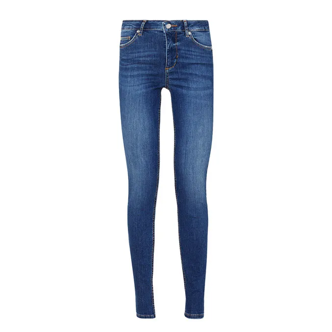 JEANS SKINNY DIVINE Woman Denim Blue 