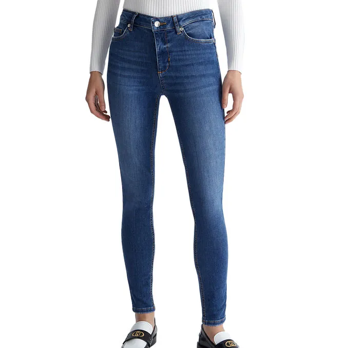 JEANS SKINNY DIVINE Woman Denim Blue 