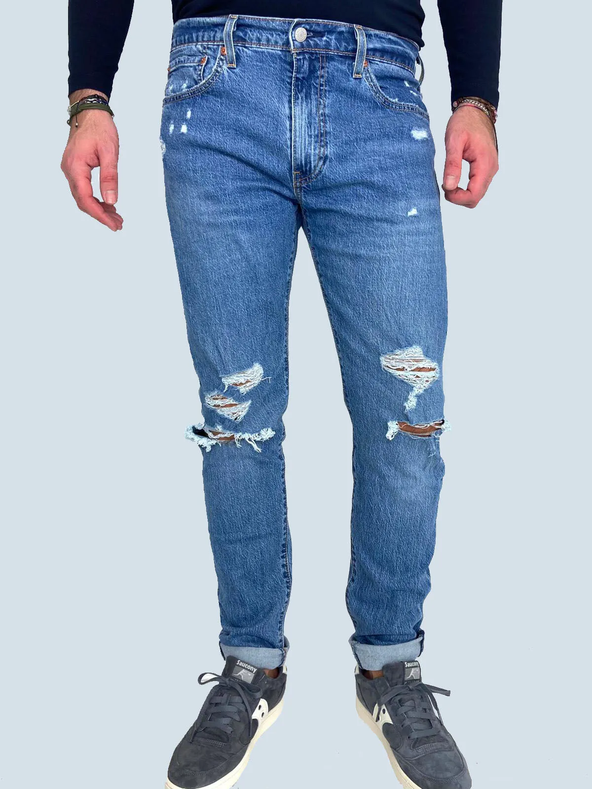 JEANS UOMO STRAPPATO