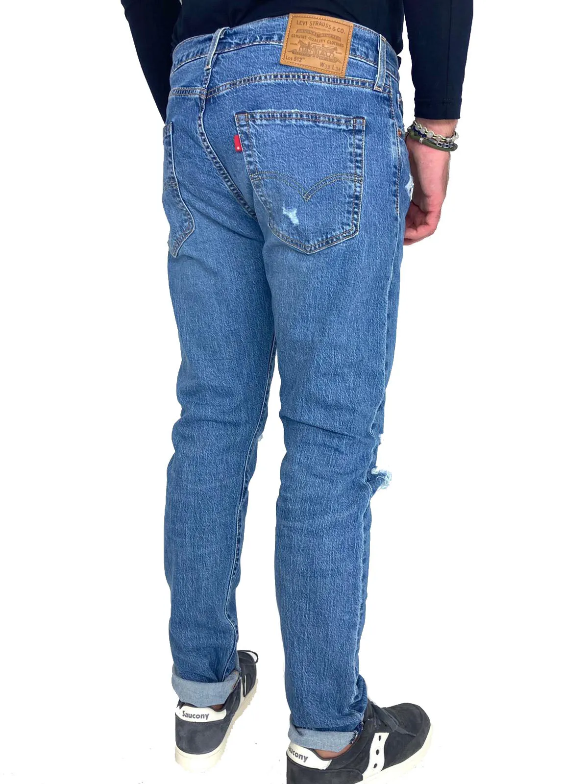 JEANS UOMO STRAPPATO