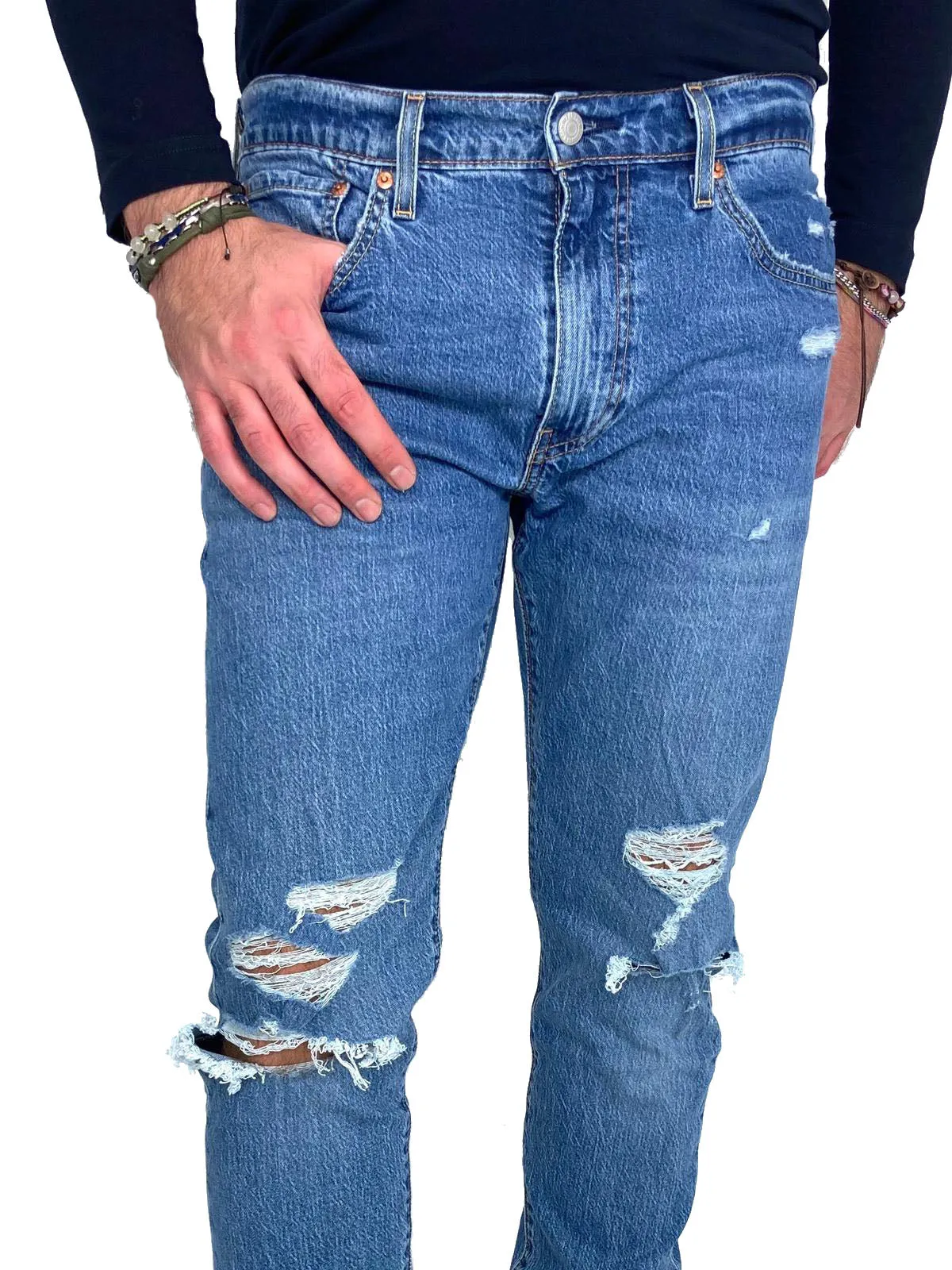 JEANS UOMO STRAPPATO