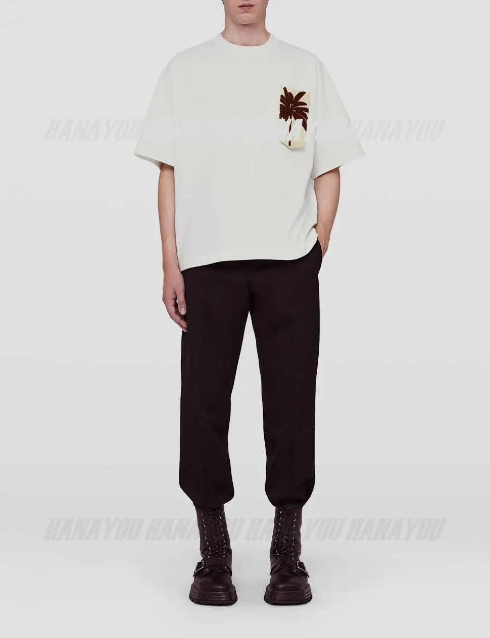 Jil Sander  |Crew Neck Pullovers Tropical Patterns Plain Cotton