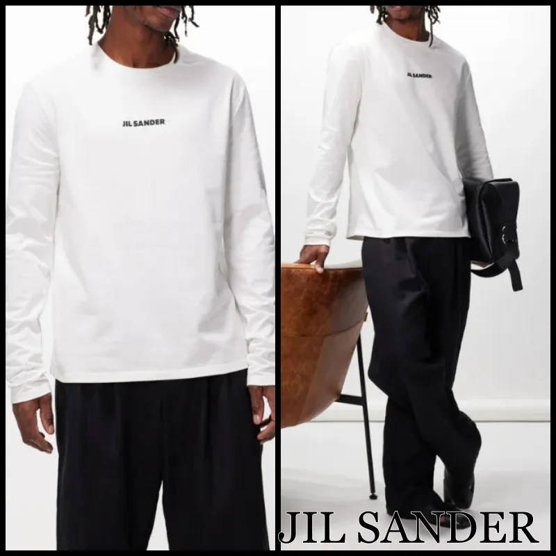 Jil Sander  |Unisex Street Style Long Sleeves Cotton Long Sleeve T-shirt