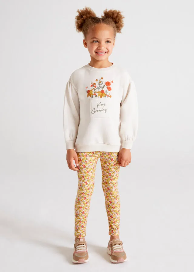 Legging set for girl - Chickpea