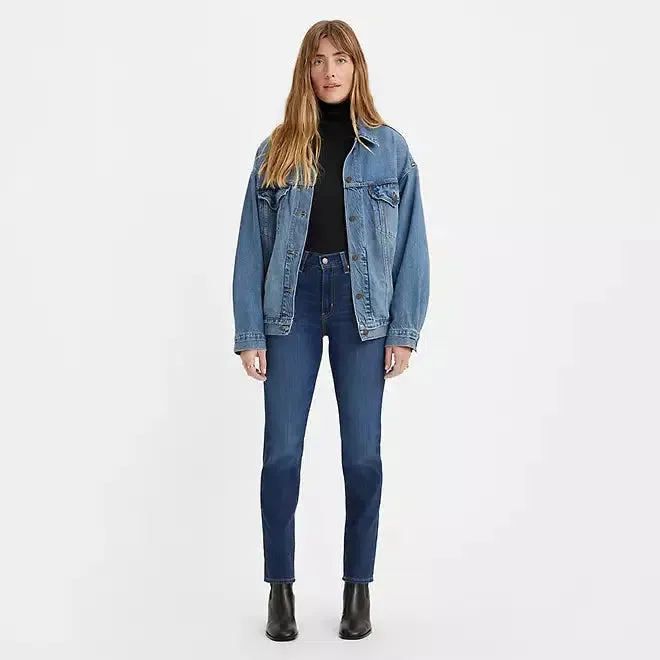 Levi's 724 High Rise Straight Leg In Chelsea Carbon