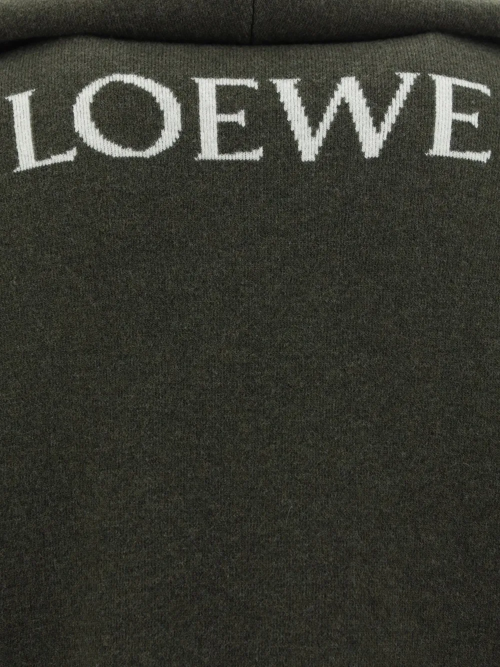 LOEWE  |Pullovers Monogram Wool Long Sleeves Plain Logo Luxury