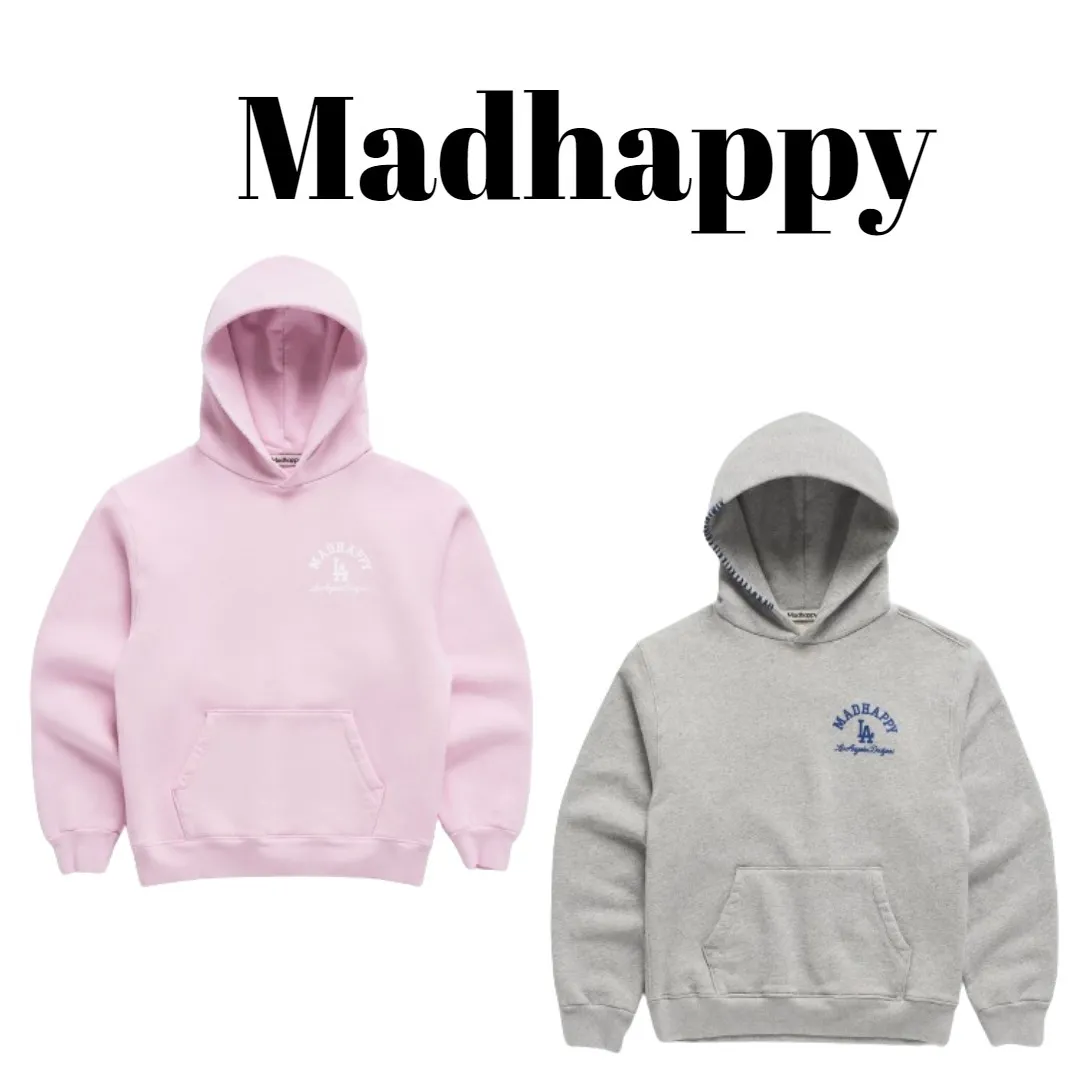 Madhappy  |Monogram Unisex Rib Dolman Sleeves Street Style Long Sleeves