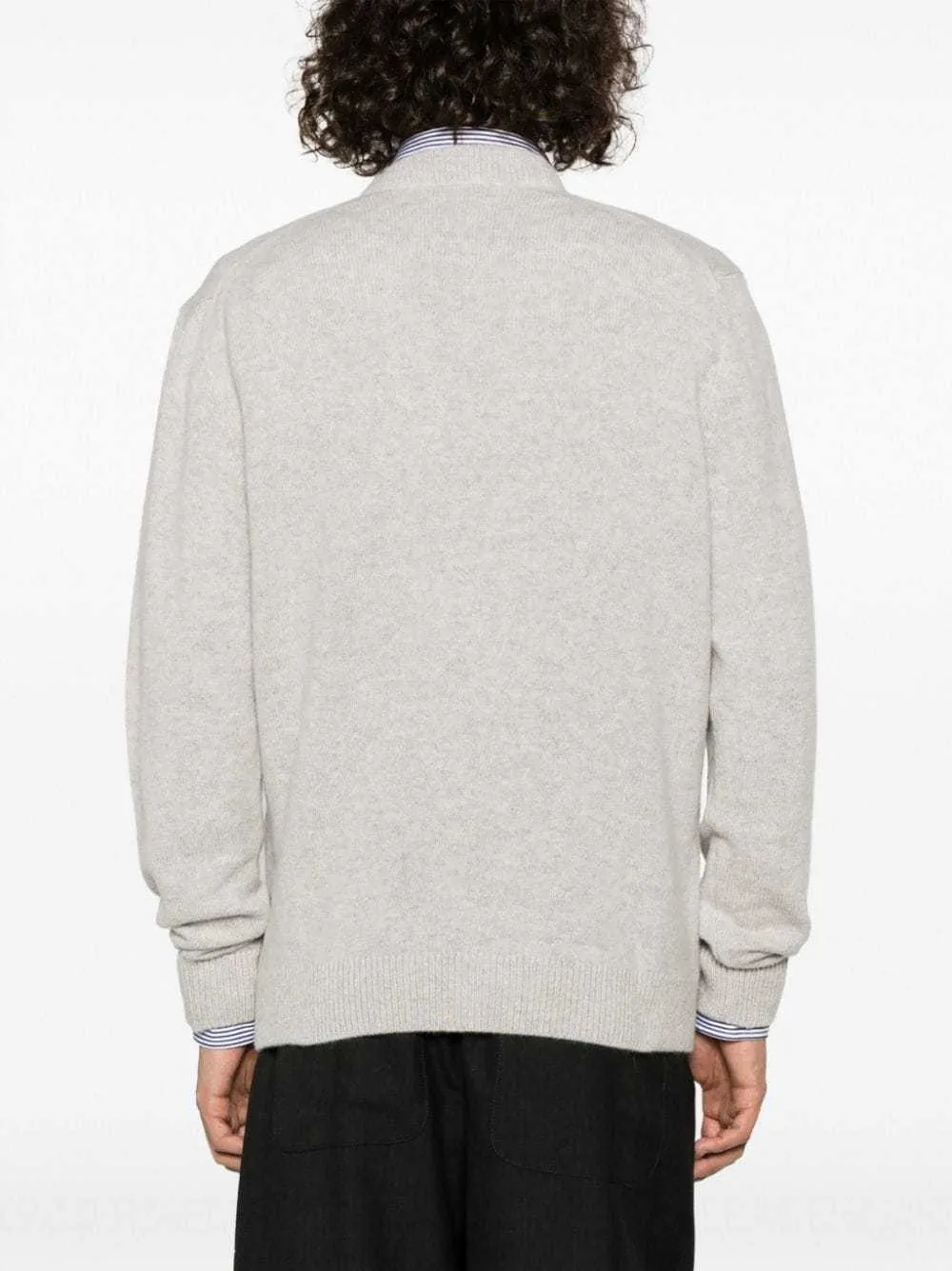 MAISON KITSUNE  |Casual Style Unisex Wool Rib Street Style Long Sleeves Plain