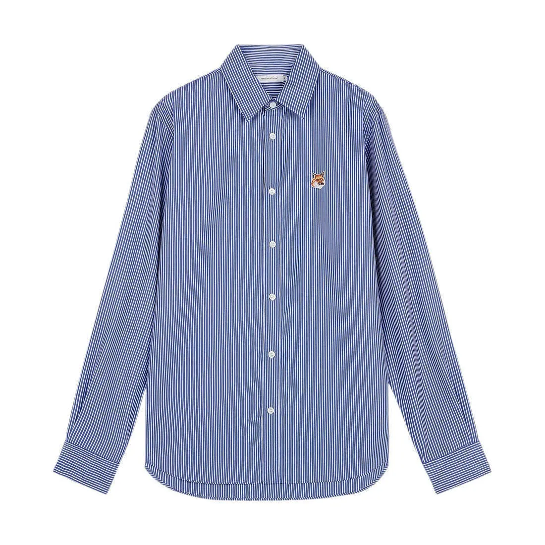 MAISON KITSUNE  |Stripes Long Sleeves Cotton Long Sleeve T-shirt Designers