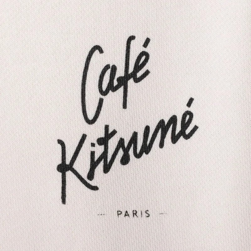 MAISON KITSUNE  |Sweat Rib Bi-color Long Sleeves Plain Cotton Logo