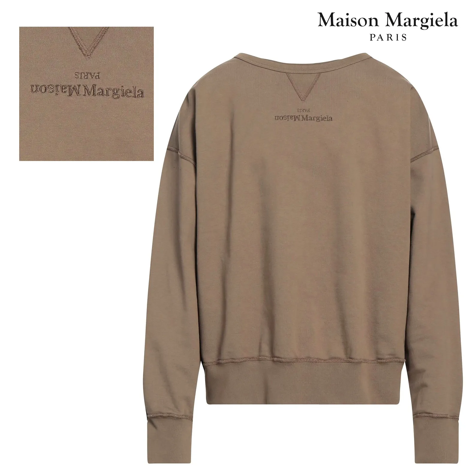 Maison Margiela  |Crew Neck Pullovers Unisex Long Sleeves Plain Cotton Logo