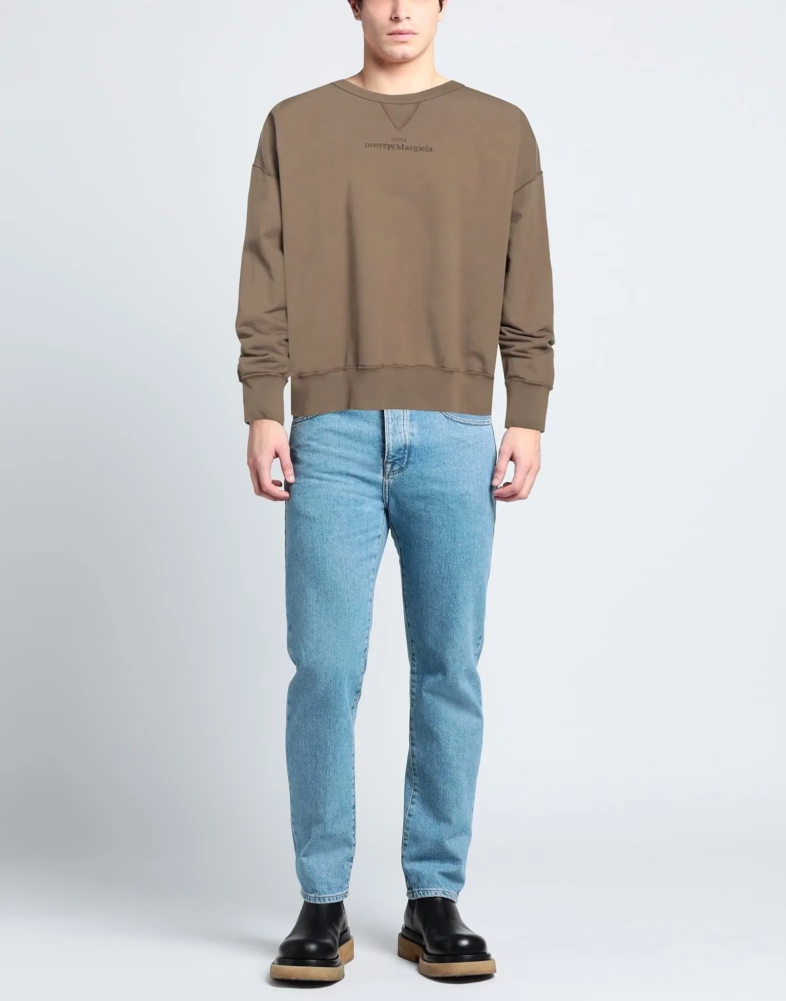 Maison Margiela  |Crew Neck Pullovers Unisex Long Sleeves Plain Cotton Logo