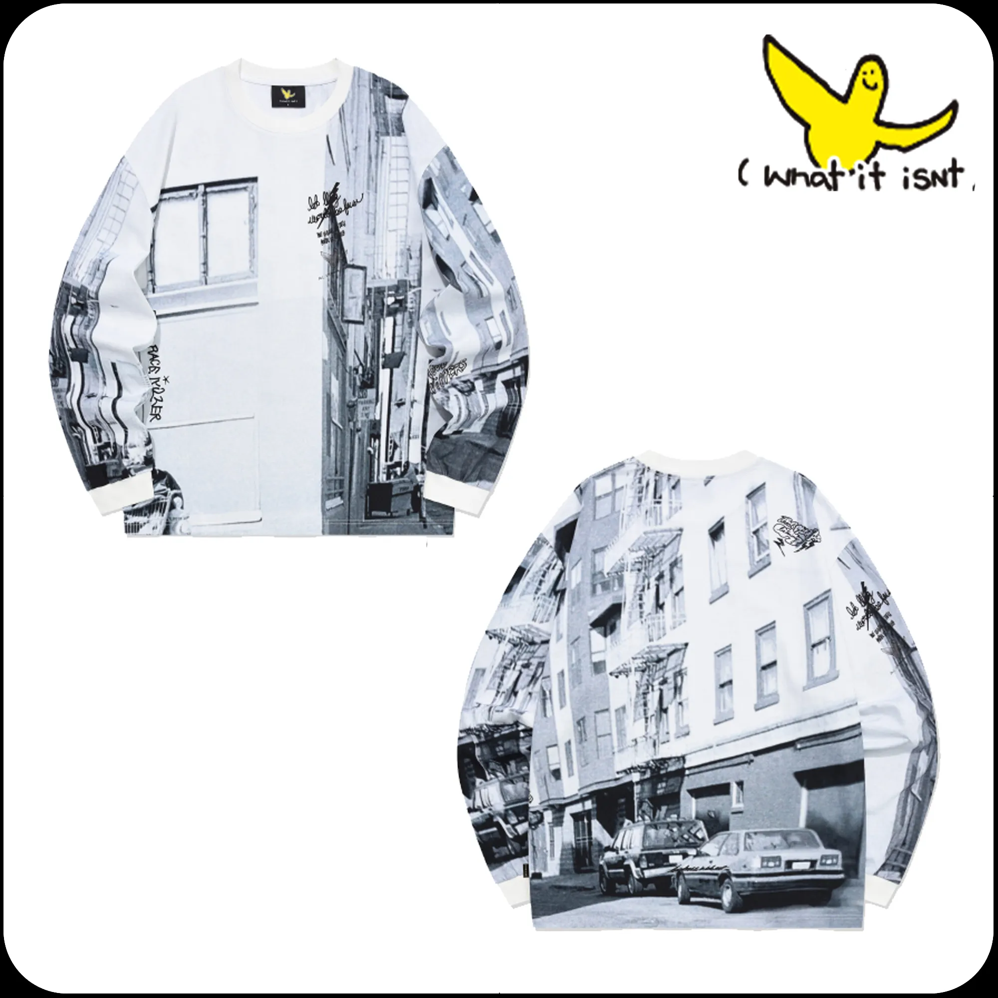 Mark Gonzales  |[WHAT IT ISNT]★CITY GRAPHIC LONG SLEEVE T-SHIRT