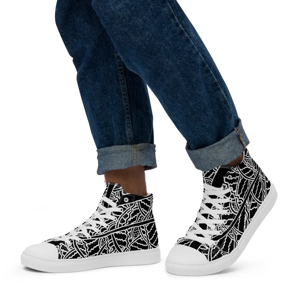 Men’s high top canvas shoes – Driftwood Flow