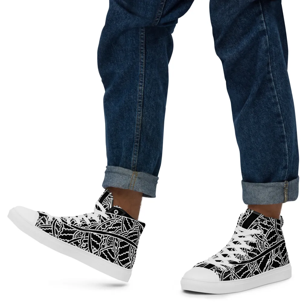 Men’s high top canvas shoes – Driftwood Flow