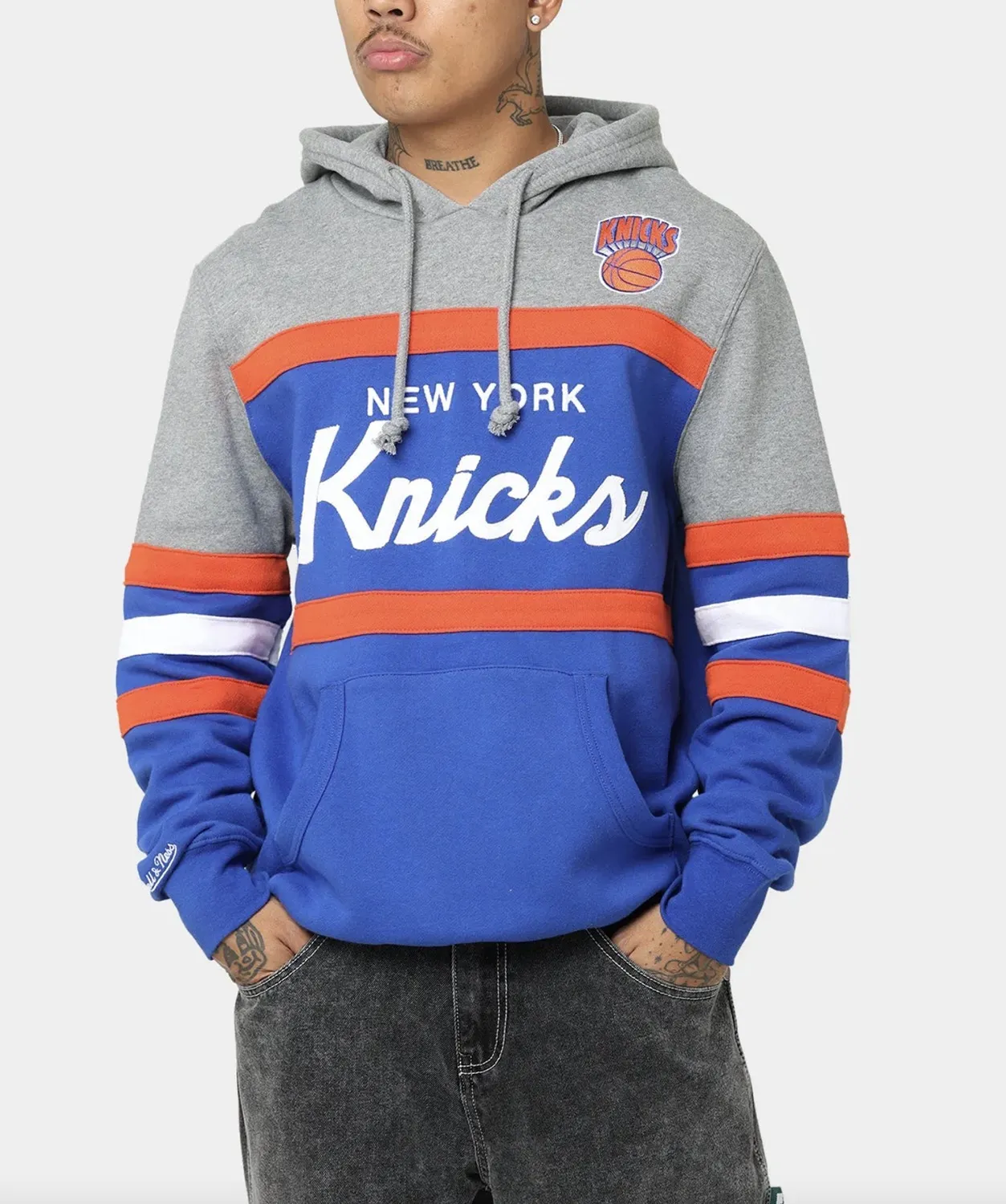 Mitchell&Ness  |Pullovers Street Style Long Sleeves Plain Cotton