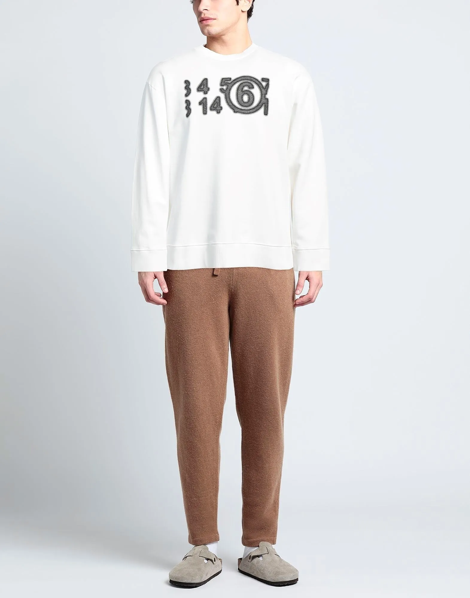 MM6 Maison Margiela  |Crew Neck Pullovers Unisex Long Sleeves Plain Cotton Logo