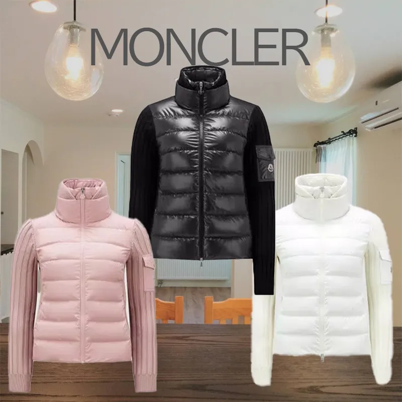 MONCLER  |Casual Style Wool Street Style Long Sleeves Plain