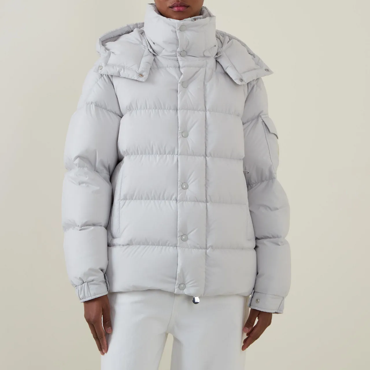 MONCLER Maya Short Down Jacket - Grey