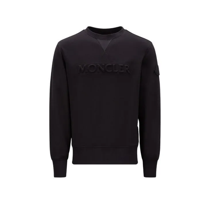 MONCLER  |Unisex Street Style U-Neck Long Sleeves Cotton Logo