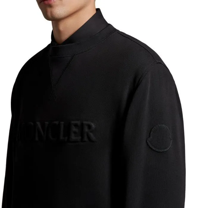 MONCLER  |Unisex Street Style U-Neck Long Sleeves Cotton Logo