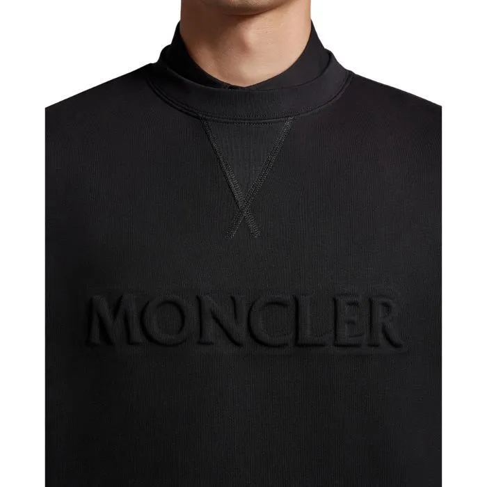 MONCLER  |Unisex Street Style U-Neck Long Sleeves Cotton Logo