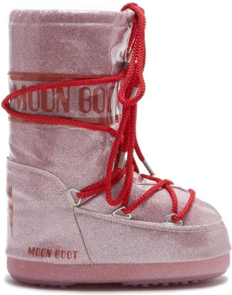 Moon Boot Kids Icon Junior glitter snow boots Pink