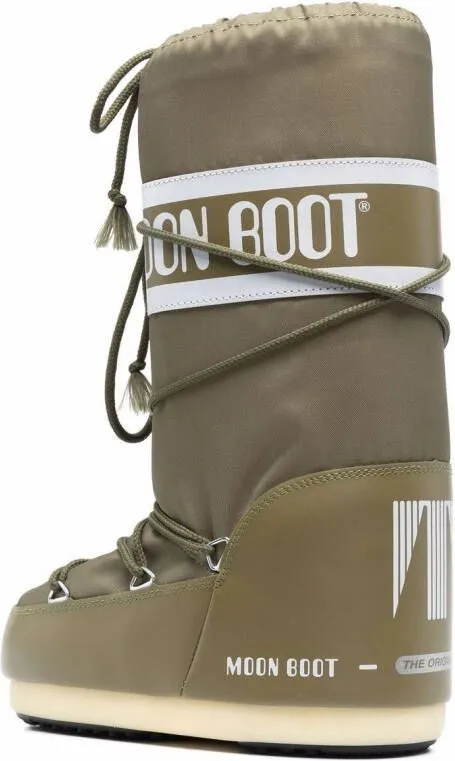 Moon Boot Kids Icon lace-up snow boots Green