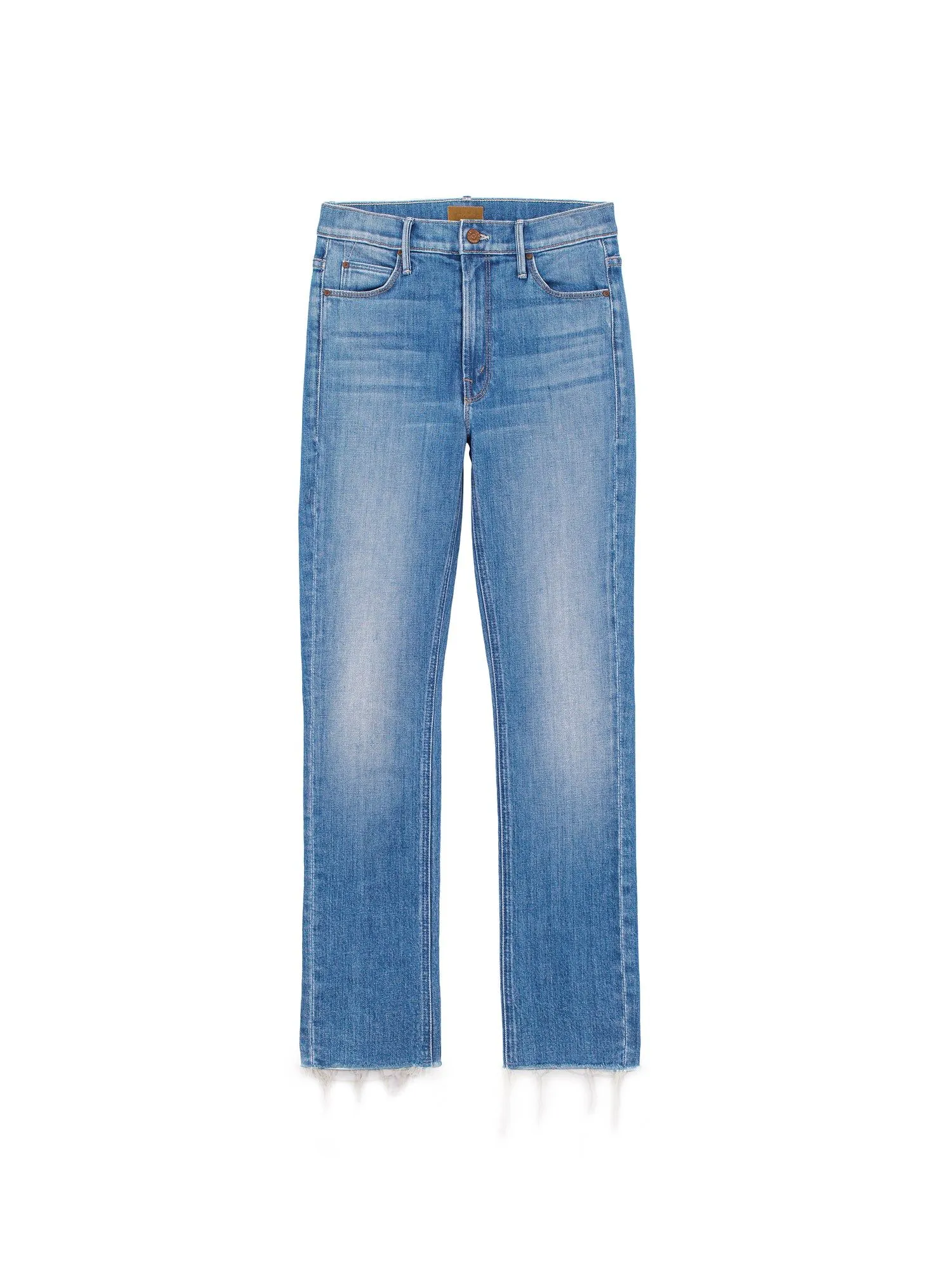 Mother Jeans Mid rise dazzler ankle fray