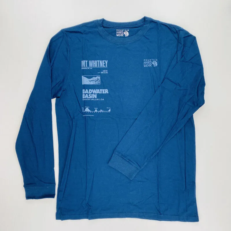 Mountain Hardwear  Sea Level™ Logo Man LS T-Shirt - T-shirt di seconda mano - Uomo - Blu - L